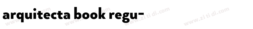 arquitecta book regu字体转换